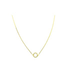 12mm 14K Gold Lock Necklace: 2mm Valentino Chain