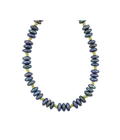 Peacock Pearl Coin Duo Rondelle Necklace
