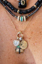 14K Gold Lucky Charm Disc Charm