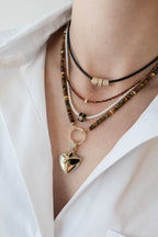 Lock Ready: 5mm Tiger's Eye Necklace