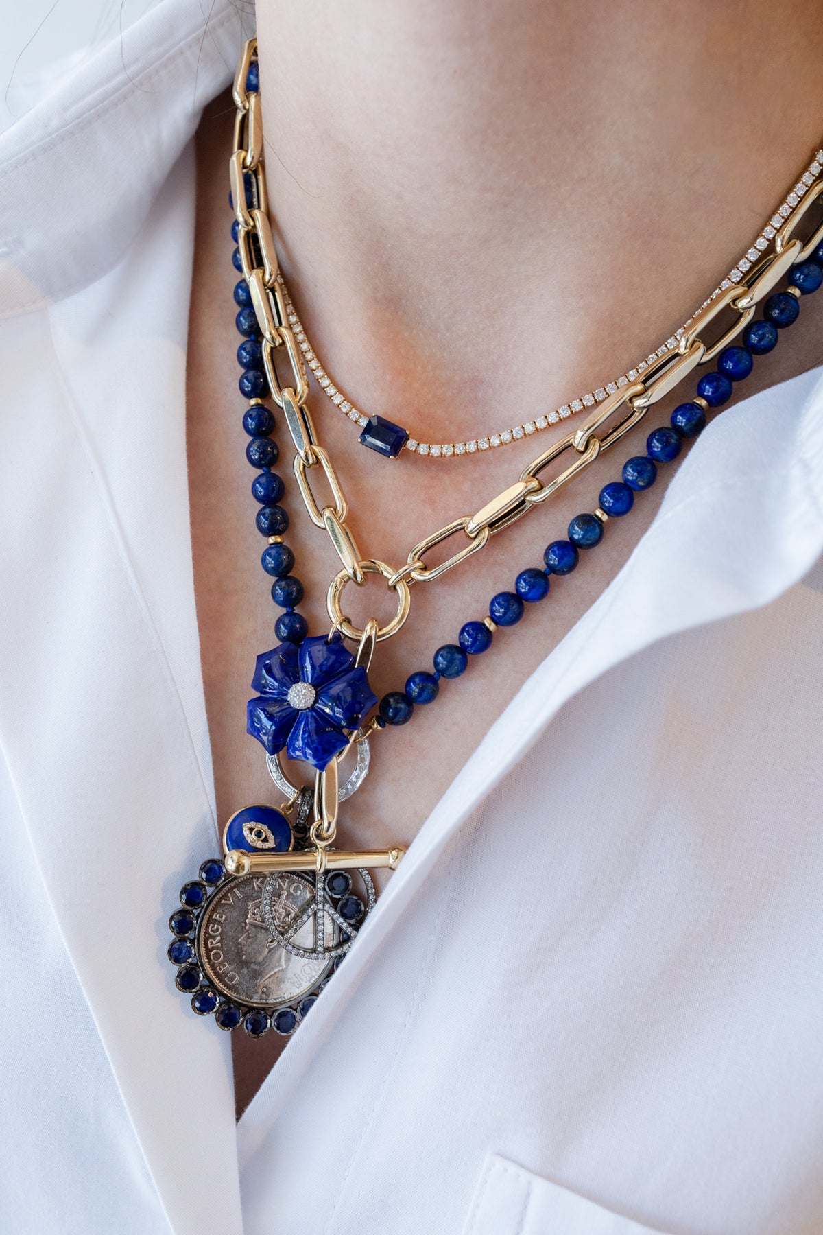 Lock Ready: 6mm Round Lapis Beads