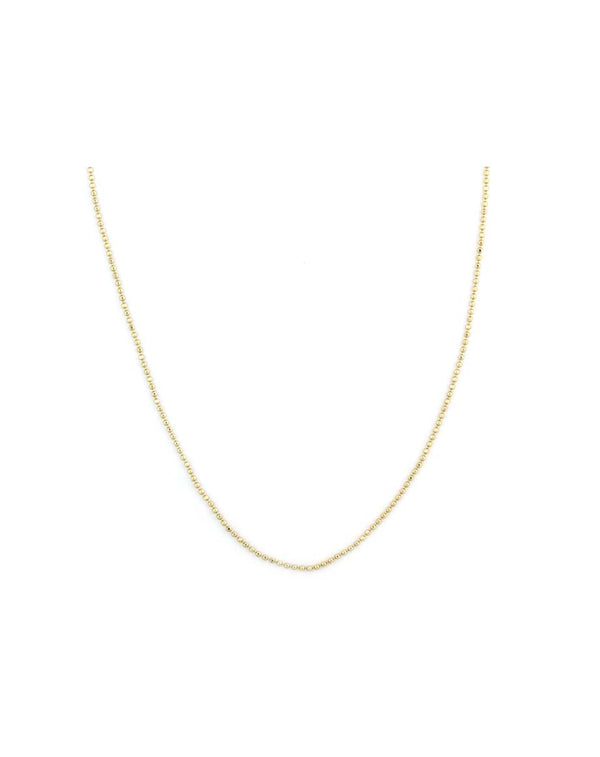 Small 14K Gold Dotted Adjustable Chain