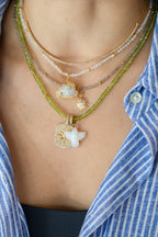 Peridot Rondelle Necklace