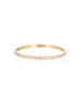 14K Gold Baguette & Pave Diamond Bangle