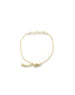 14K Gold Baguette Diamond Zig Zag Bracelet