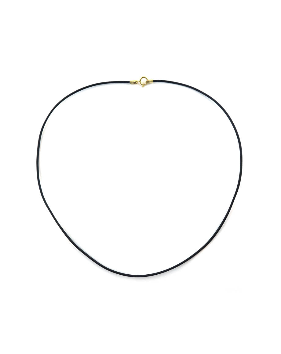 1mm Black Leather Cord Necklace