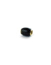 14K Gold Black Onyx Tube Spacer