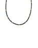 Faceted Round Black Onyx Rondelle Necklace