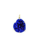 14K Gold Dark Blue Druzy Stone Pendant