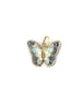 14K Gold 3D Blue Enamel Butterfly Charm