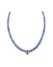 14K Gold Floating Sapphire Spacer Kyanite Necklace