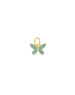 Mini 14K Gold Turquoise Mini Butterfly Charm
