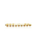 Two Tone Baguette Citrine Tennis Bracelet