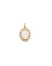 14K Medium Milagrosa Mother of Pearl CZ Frame Charm