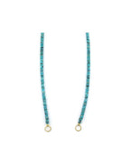 Lock Ready: 4mm Heishi Dark Turquoise Strand