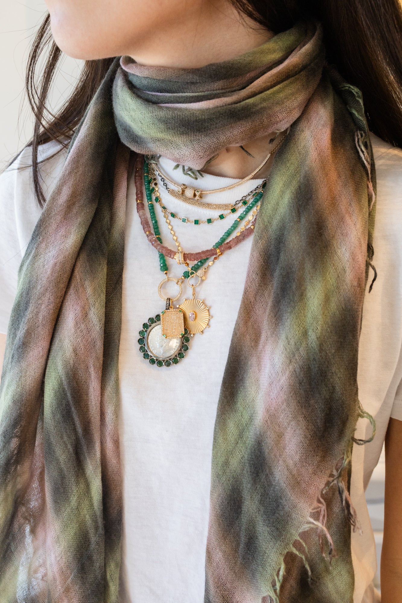 Chan Luu Scarf Forest Shade
