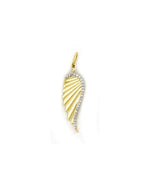 14K Gold Diamond Angel Wing