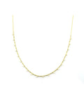 14K Gold Diamond & Bar Dainty Necklace