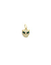 14K Gold Diamond Panther Emerald Eye Charm