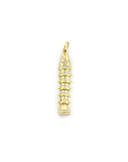 14K Gold Diamond Koi Fish Charm