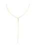 14K Gold 4 Diamond Dainty Lariat Necklace