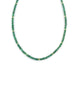 Forest Green Emerald Gold Rondelle Necklace