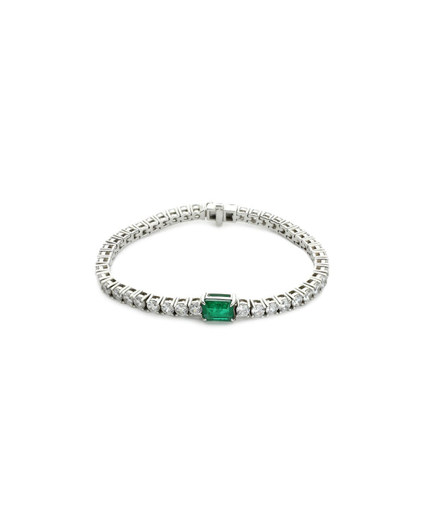 Emerald Cut Tennis Bracelet