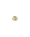 Tiny Barrel 14K Gold Emerald Spacer