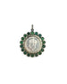 Silver Emerald Bezel King George Emperor Coin