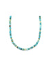5mm Faceted Kingman Turquoise Rondelle Necklace