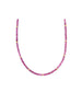 3mm Faceted Pink Sapphire Rondelle Necklace