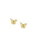 14K Gold Filigree Butterfly Studs