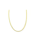 16" 14K 2mm Gold Flat Cuban Chain