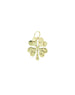 14K Gold Flexi Four Leaf Clover Charm