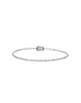 6" 14K White Gold Flexi Diamond Bangle