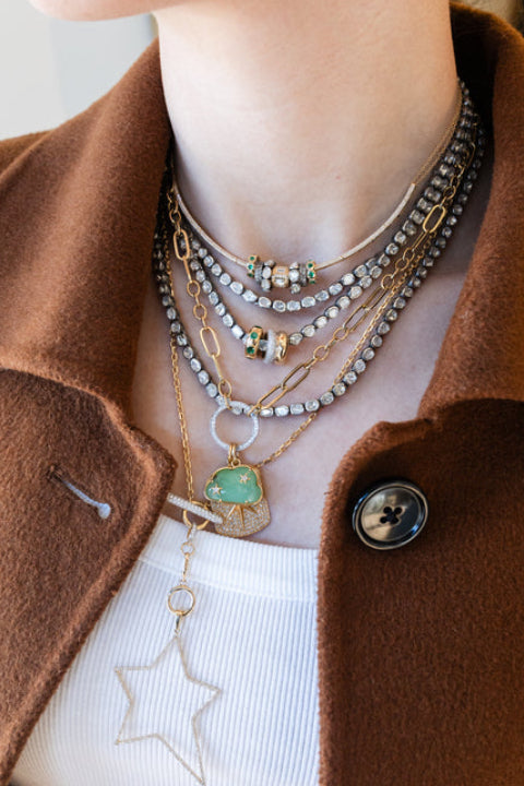 Silver Polki Diamond Spacer