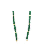 Lock Ready: Open Graduated Green Sapphire Rondelle Strand
