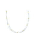 5mm Gray Silverite Rondelle Necklace