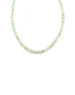 Sliced Green Amethyst Rondelle Necklace