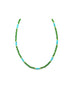 3mm Diopside & Turquoise Rondelle Necklace