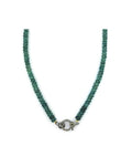 The Eva Lock Necklace: Dark Teal Kyanite