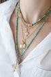 4mm Heishi Spiny Oyster Turquoise Mix Necklace