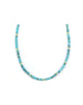 4mm Heishi Blue Turquoise Rondelle Necklace