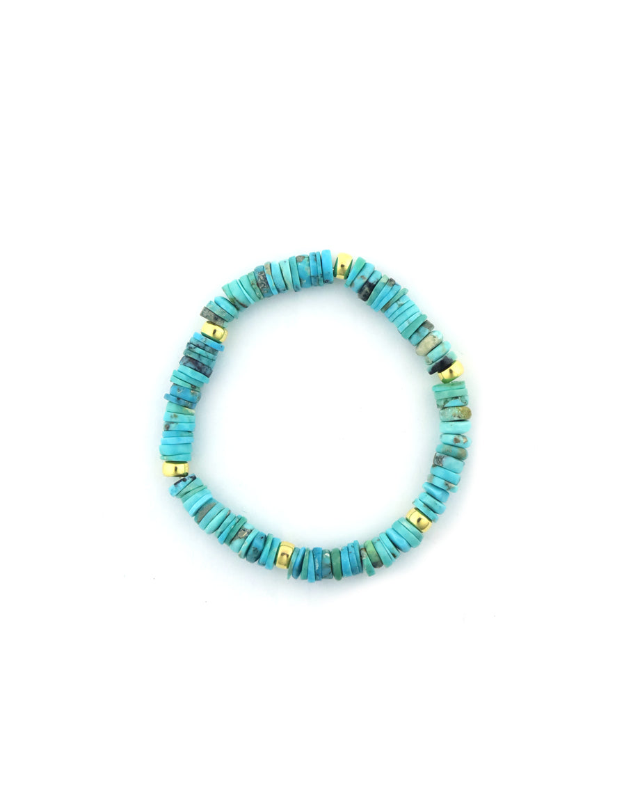 6mm Heishi Turquoise Rondelle Stretchy