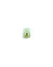 14K Gold Peridot Light Jade Spacer Slide Charm
