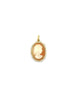14K Gold Diamond Rosalie Cameo Pendant