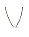 The Large Luxe Lexi: 4mm Silver Cuban Chain