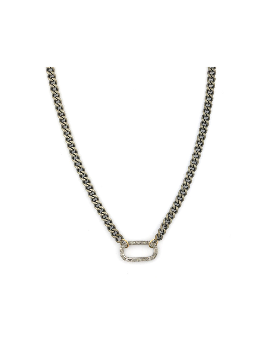 The Large Luxe Lexi: 4mm Silver Cuban Chain