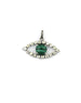 Malachite & Polki Diamond Evil Eye Pendant