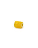 14K Gold Carved Lemon Jade Tube Spacer